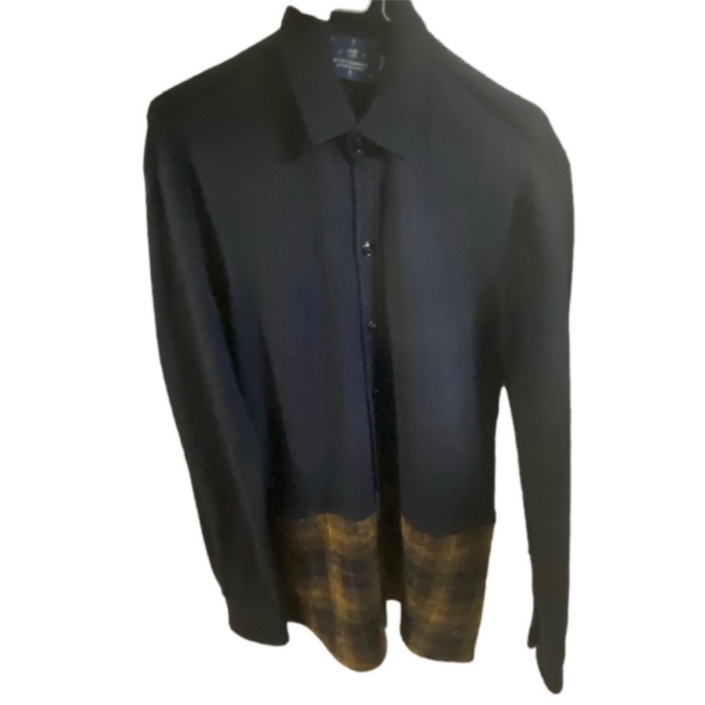 Scotch and soda unisex plaid wool vintage cardigan sweater